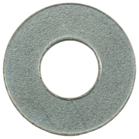 MIDWEST FASTENER Flat Washer, Fits Bolt Size #8 , Steel Zinc Plated Finish, 100 PK 03871